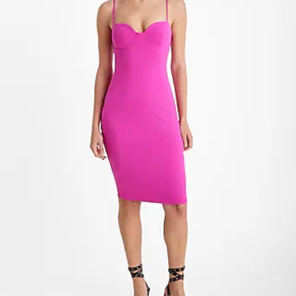 Express Pink Midi Dress